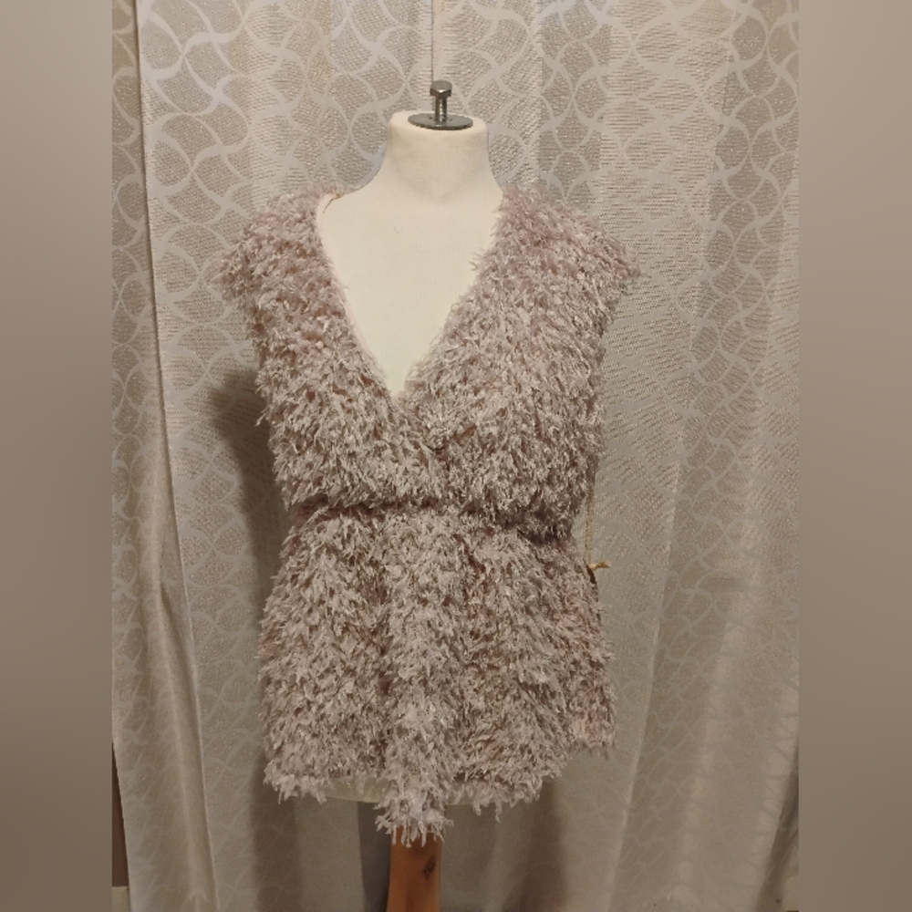 Fuzzy Sleeveless Vest